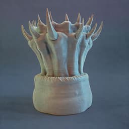 Horror Flower Pot/vase/ worm maw 3d model