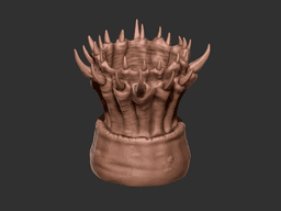 Horror Flower Pot/vase/ worm maw 3d model
