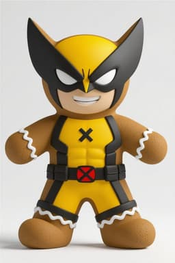 Wolverine Gingerbread Cookie - X-Men Holiday 3d model