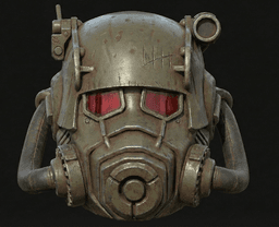 NCR Power Armor Helmet 3d model