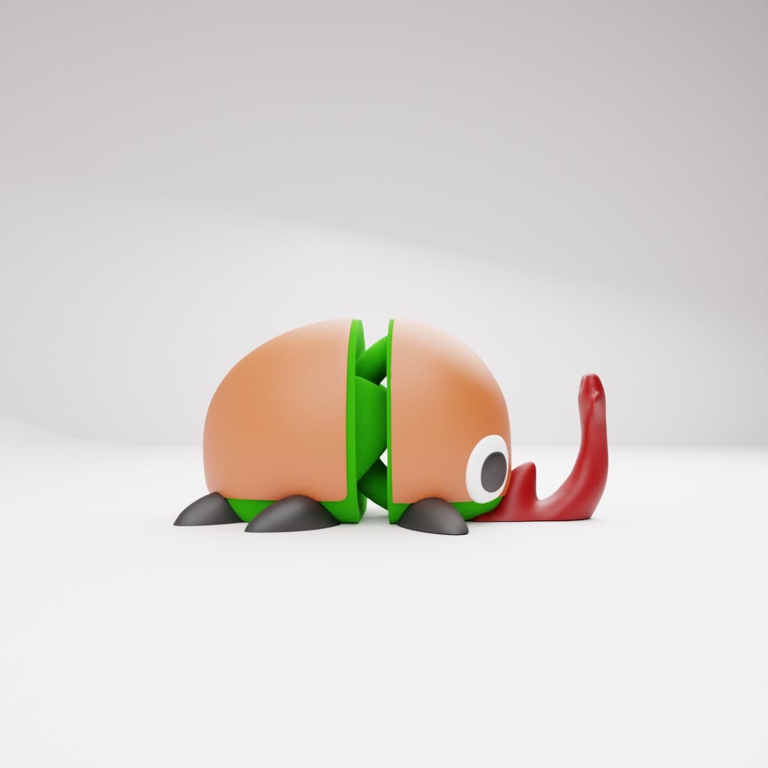 Elephant Beetle (Articulated) 3d model
