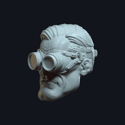 Dex v1 Action Figure Head 3d model