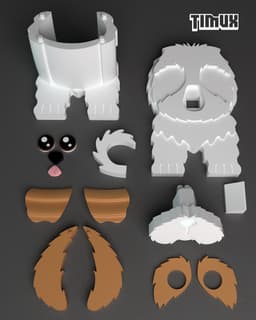 SHIH TZU GLASSES HOLDER 3d model