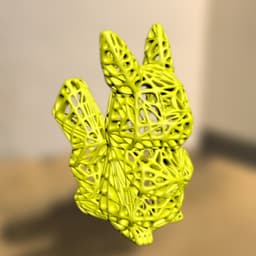 voronoi Pikachu 3d model