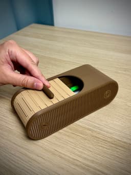 Capsule Tambour Box | Roll top Storage | Organizer 3d model