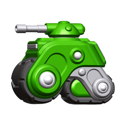 Sci-Fi Chibi Tank FDM Multipart Tabletop Miniature No Paint 3d model