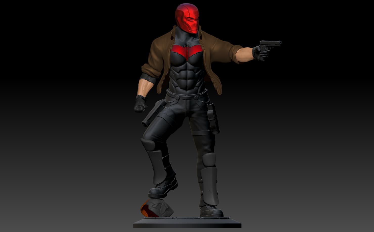 Red Hood Statue 3d model