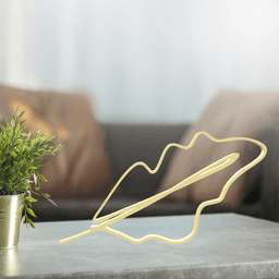 Leaf Line Art, Modern, Minimalist 3d model