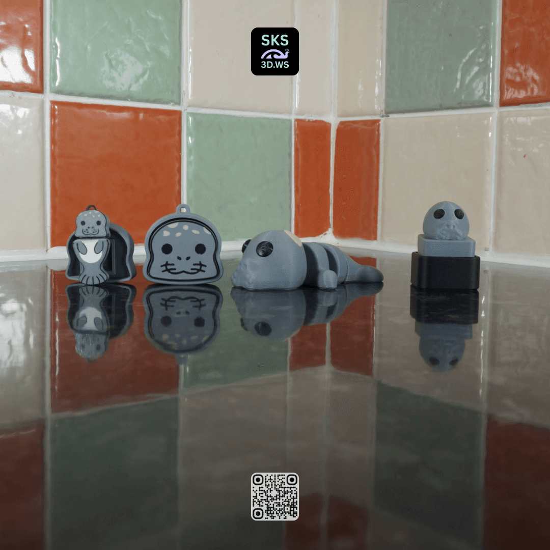 Ultimate Manatee Fidget & Clicker Collection (4-in-1 Master Pack) 3d model