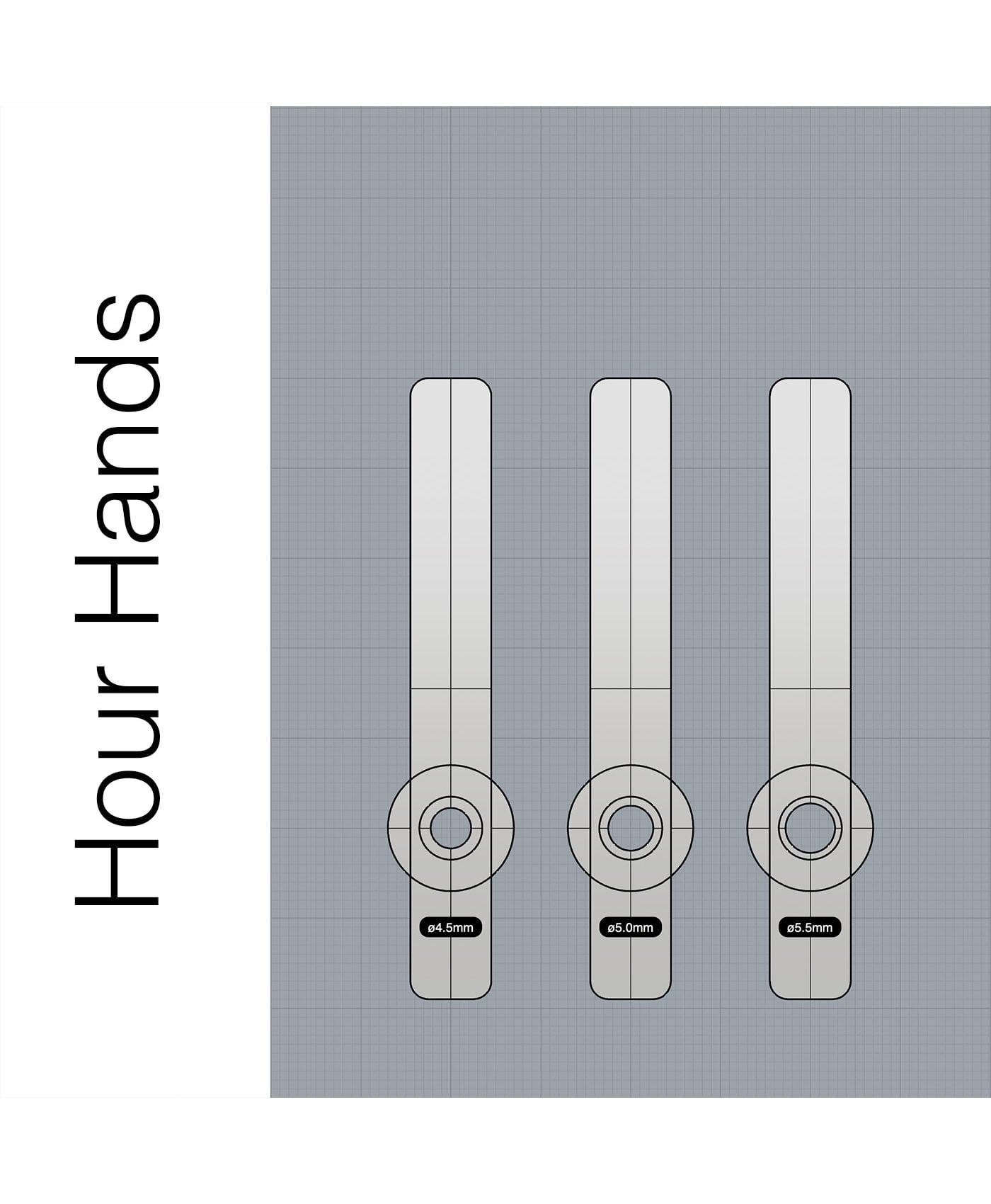 Timeline Clock - Wall Shelf Mantel Desk Clock - String Clock 3d model