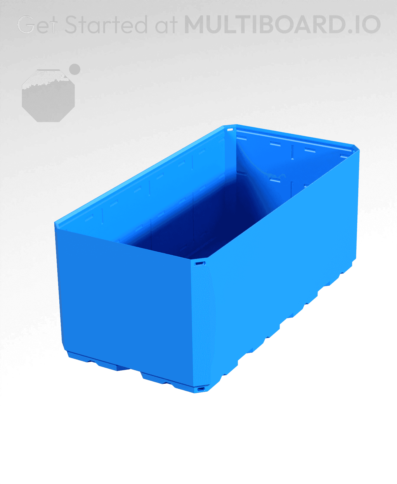 2x4x1.5 CU - Simple Walls - Multibin Shell 3d model