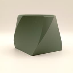 Socle de Lampe Cube Twist 3d model