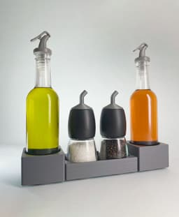 Condiments Tray Caddy Cruet Dressing Holder Organizer 3d model