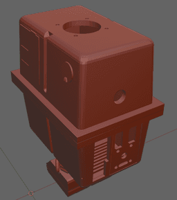 GNK Power Droid Raspberry Pi 4 Case 3d model