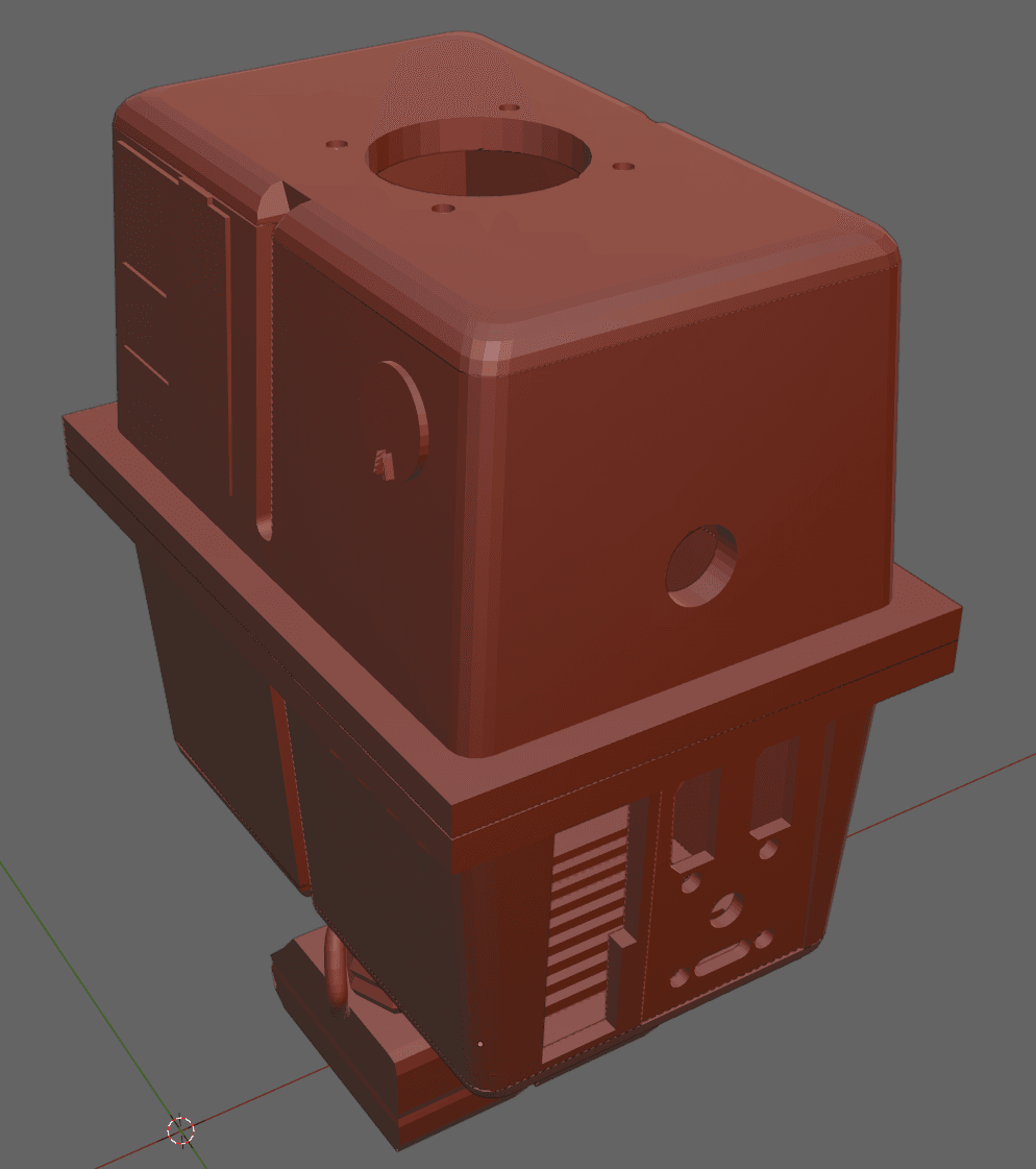 GNK Power Droid Raspberry Pi 4 Case 3d model