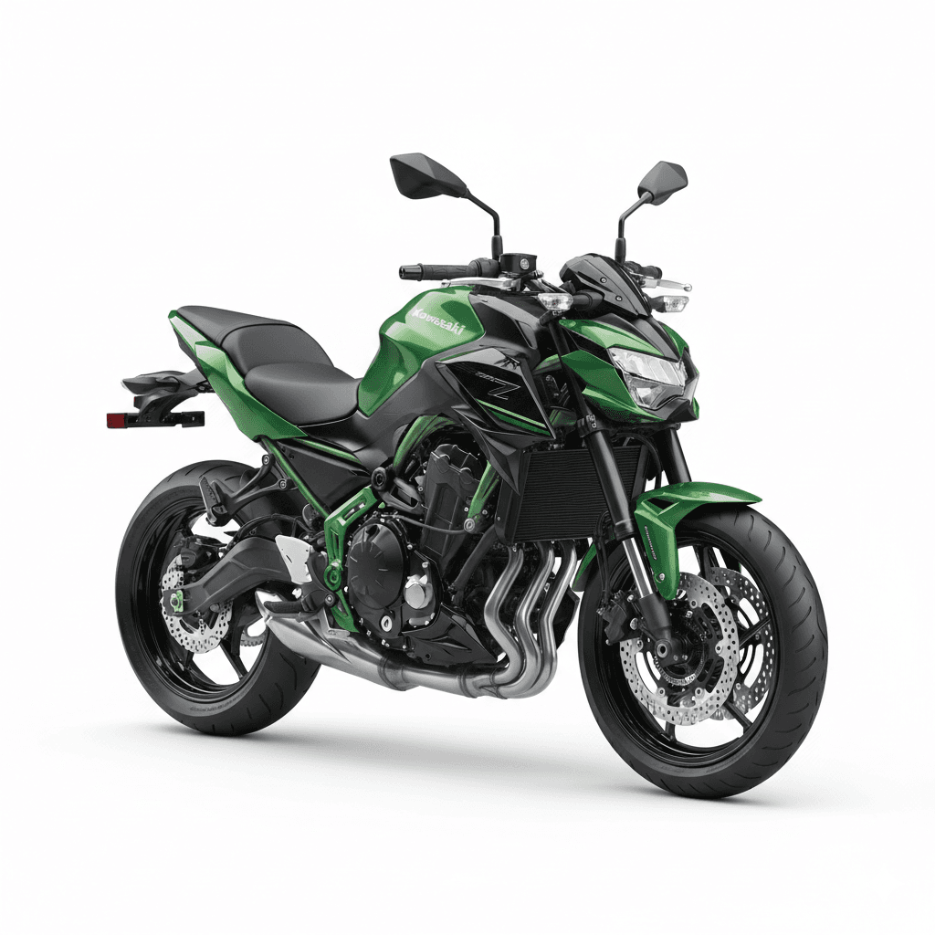 Kawasaki Z650 Midweight Naked Motorcycle 3d model
