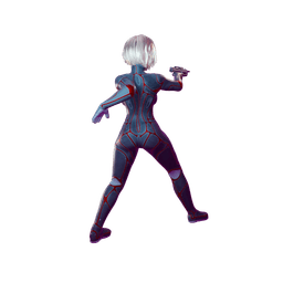 Female Futuristic Undercover Agent V2 3d model