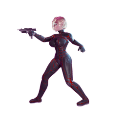 Female Futuristic Undercover Agent V2 3d model