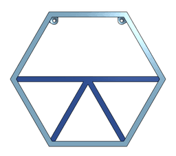 Hex Shelf 3d model
