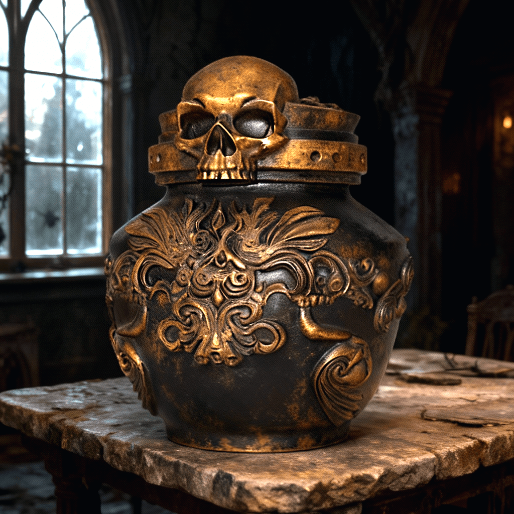 Ancient Skull Jar 3d model