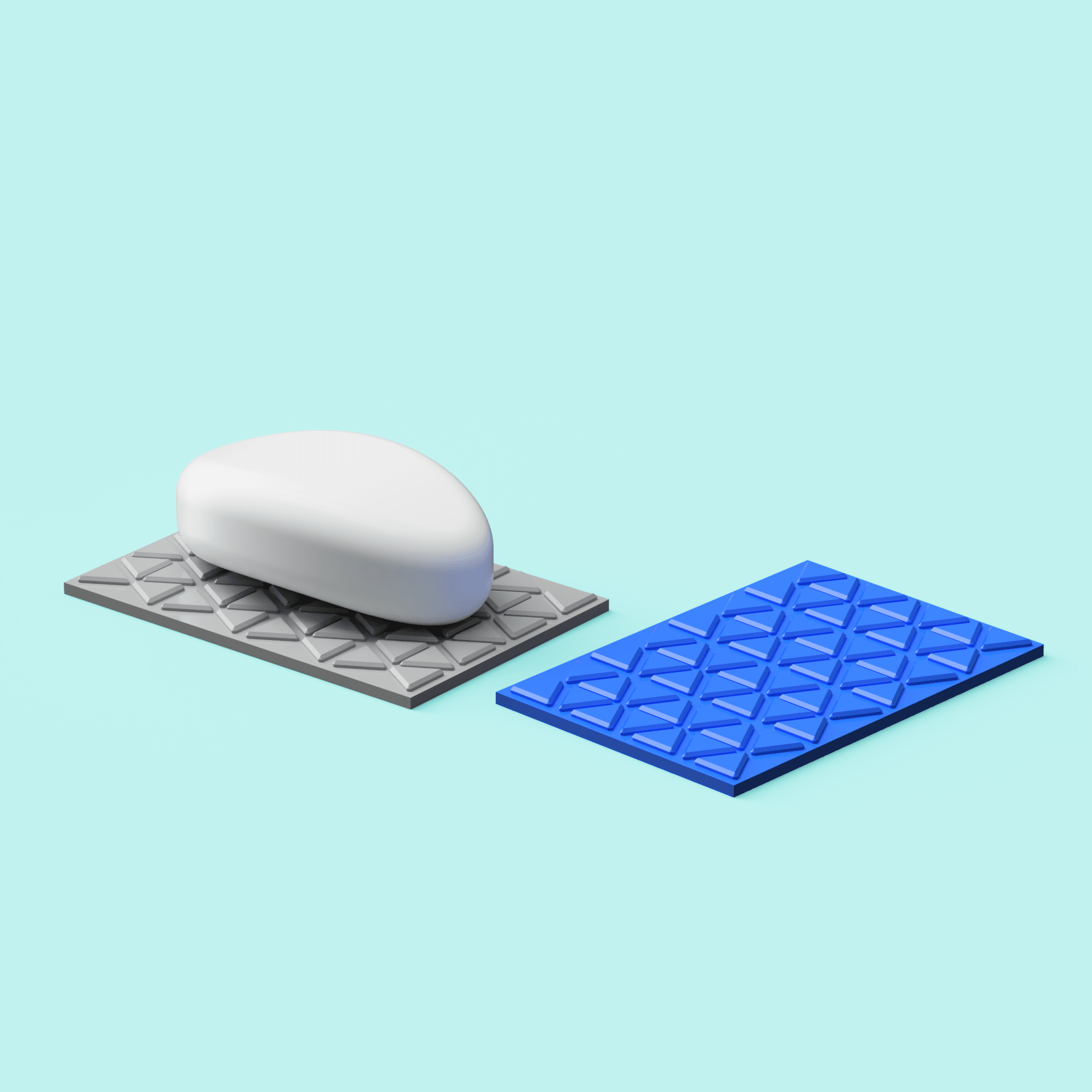 Tessellation Patterned Soap Dish 3d model