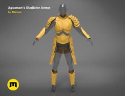 Aquaman Gladiator Amor 3d model