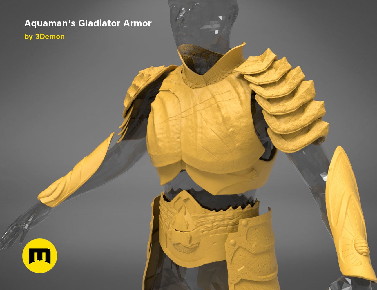 Aquaman Gladiator Amor 3d model