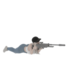 Female Sniper v2 3d model