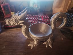 Dragon bowl with Handle 3d model