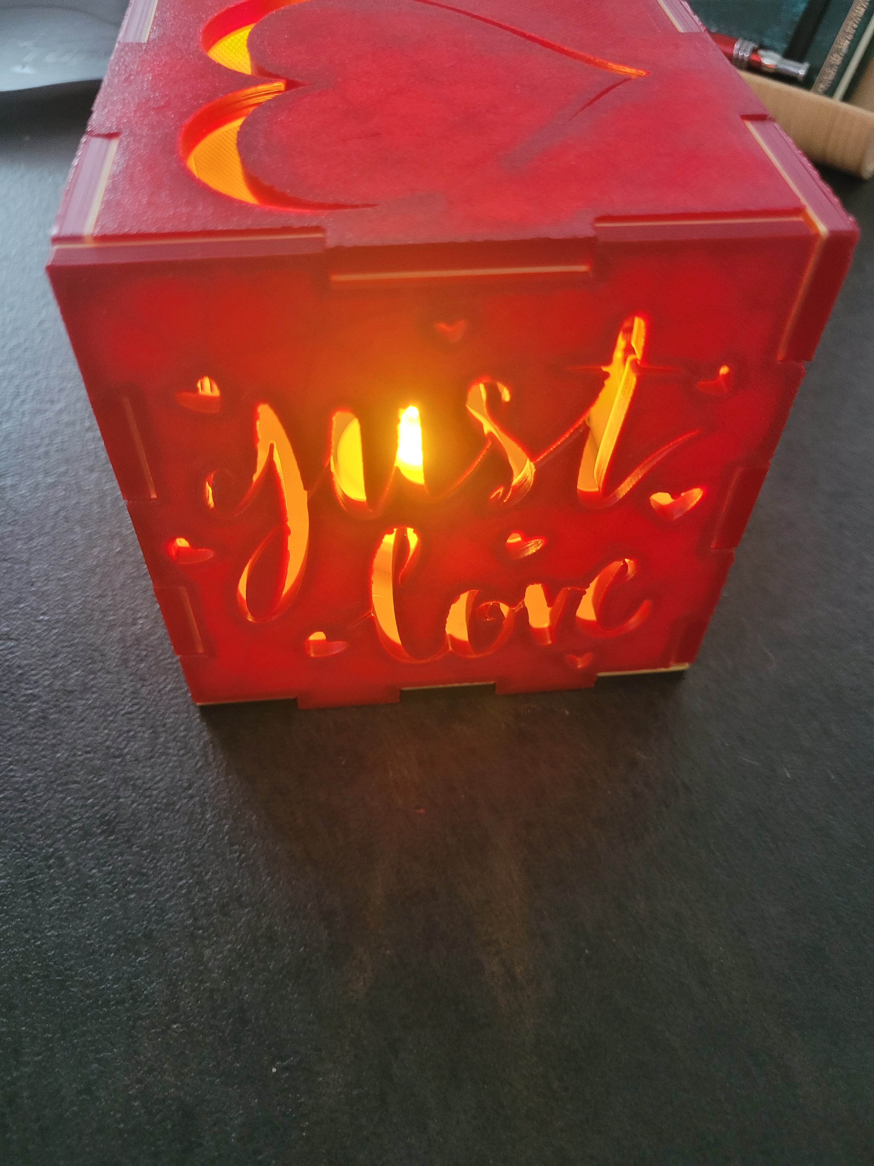 Valentines day shadow box 3d model