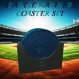 Seattle Mariners Coaster Set (MLB) 3d model