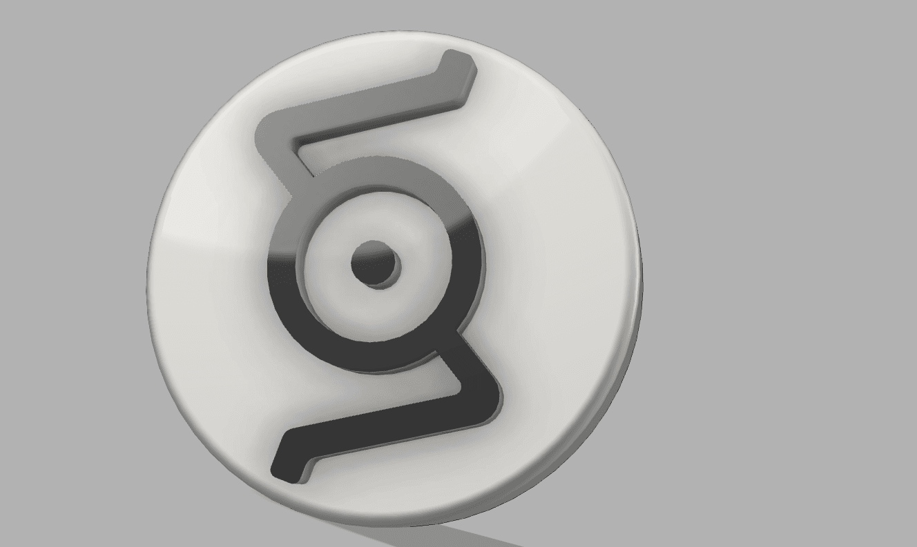 POKEMON UNOWN NON-MMU FRIDGE MAGNET “S” 3d model