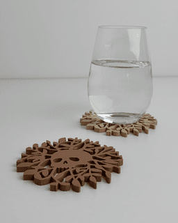 Skull Roots Coaster 3d model