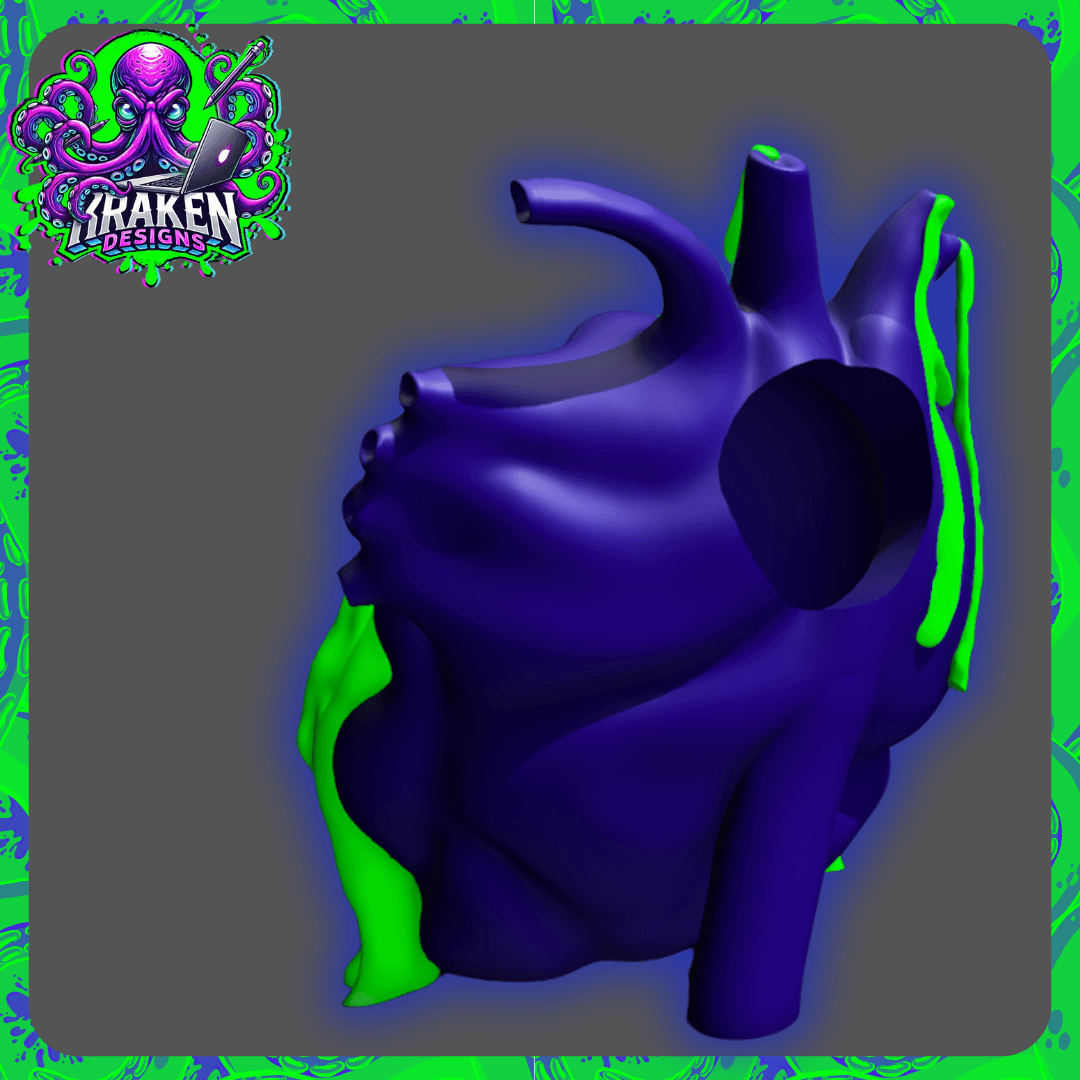 Bleeding Heart pot/Vase 3d model
