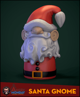 Santa Gnome Ornament 3d model