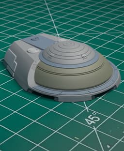 1/350 TWOK Refit Bridge Interior/Exterior Set 3d model
