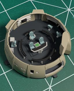 1/350 TWOK Refit Bridge Interior/Exterior Set 3d model