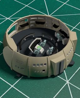 1/350 TWOK Refit Bridge Interior/Exterior Set 3d model