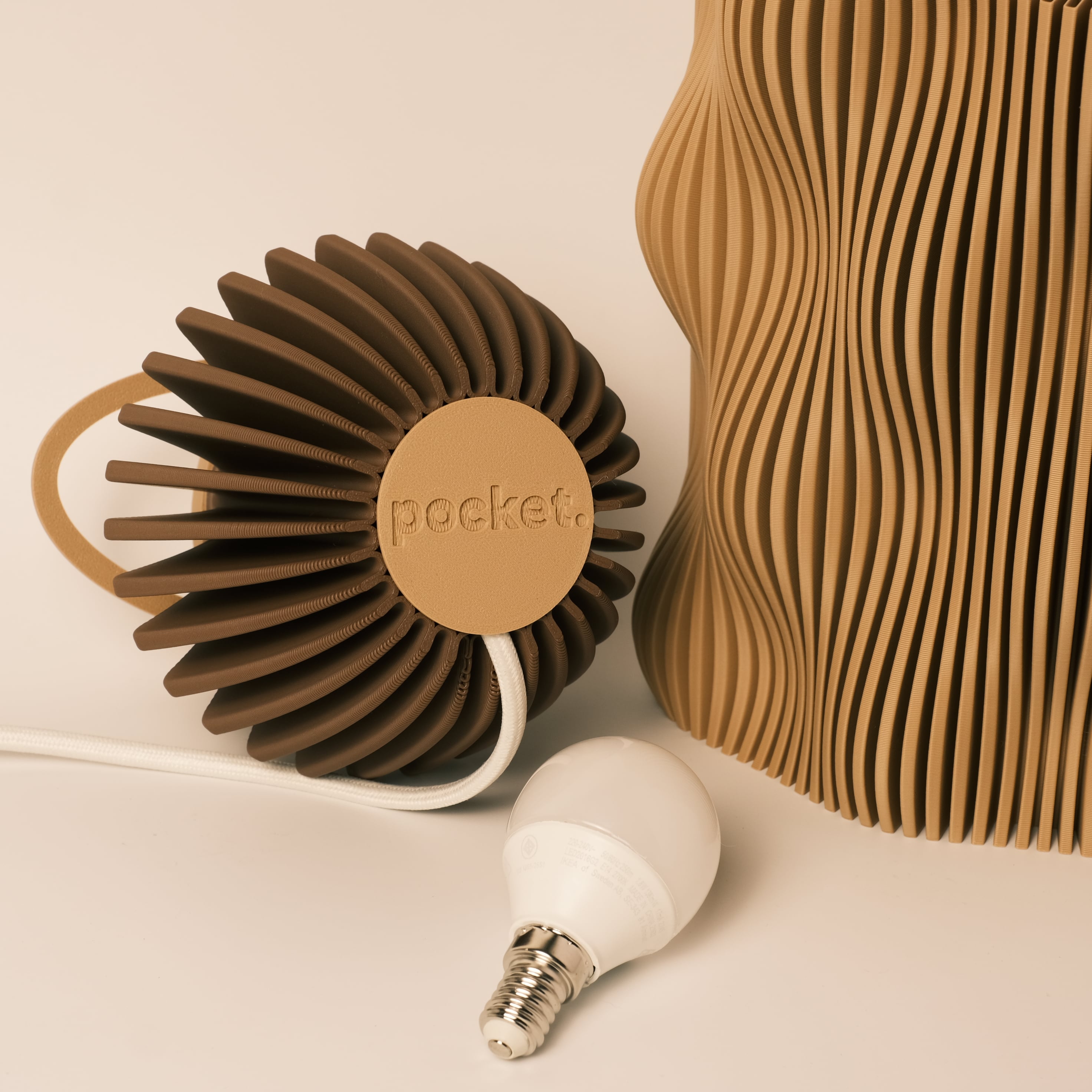 Wavy Lamp Base 3d model