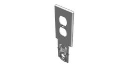 C11 - Single-Gang Single-Sided Electrical Outlet WallPlateMate 3d model