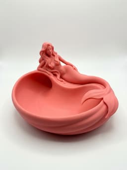 Luxury Mermaid Spa & Vanity Organizer Bowl 3d model
