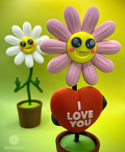 Valentine's Daisy 3d model