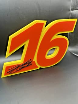 Charles Leclerc 16 Sign Display Wall Desk Shelf Art 3d model