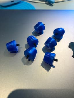 Simple Foot for M3 Bolt - Quick TPU prints of these feel for a box - 3d model