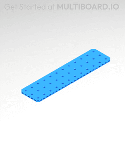 12x3 MU - Small Thread Offset MU - MultiBoard Plate 3d model