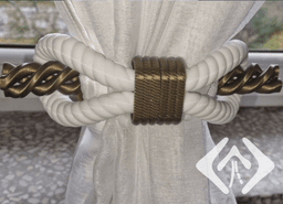 Elegant Braided Curtain Tieback 3d model