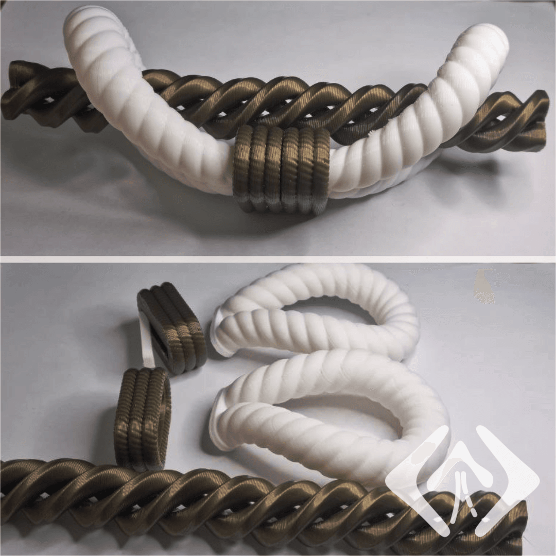 Elegant Braided Curtain Tieback 3d model