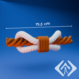 Elegant Braided Curtain Tieback 3d model
