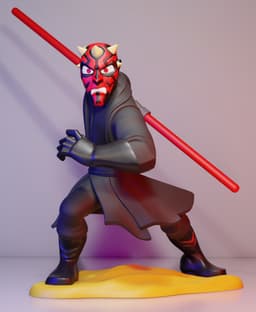 Darth Maul Multiparts +3MF 3d model