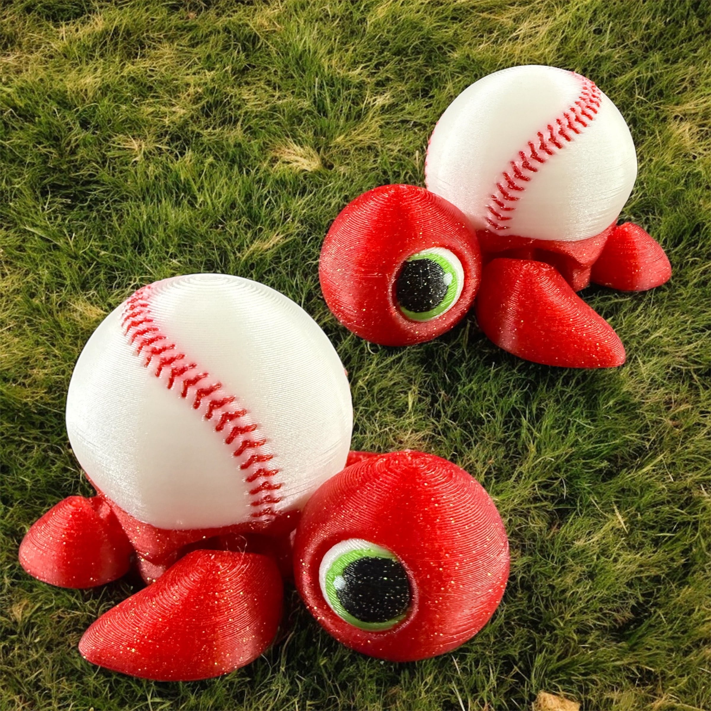 Baseball Baby Turtle Articulated Flexi 3d model